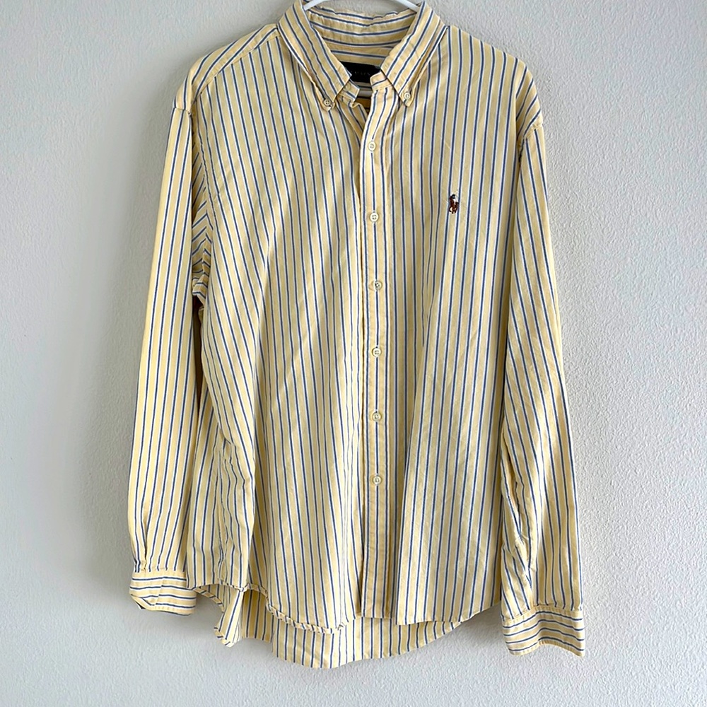 Ralph Lauren | Mens  | XL | Yellow w/ blue stripes